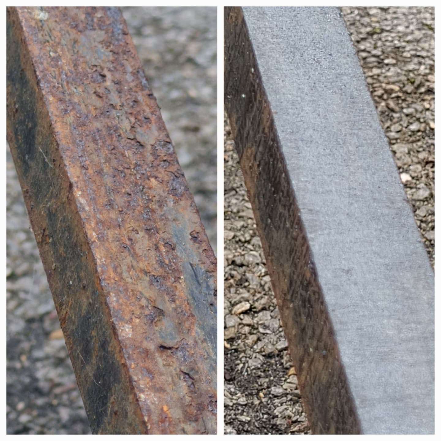 Stylised illustration of steel plates before and after laser weld preparation