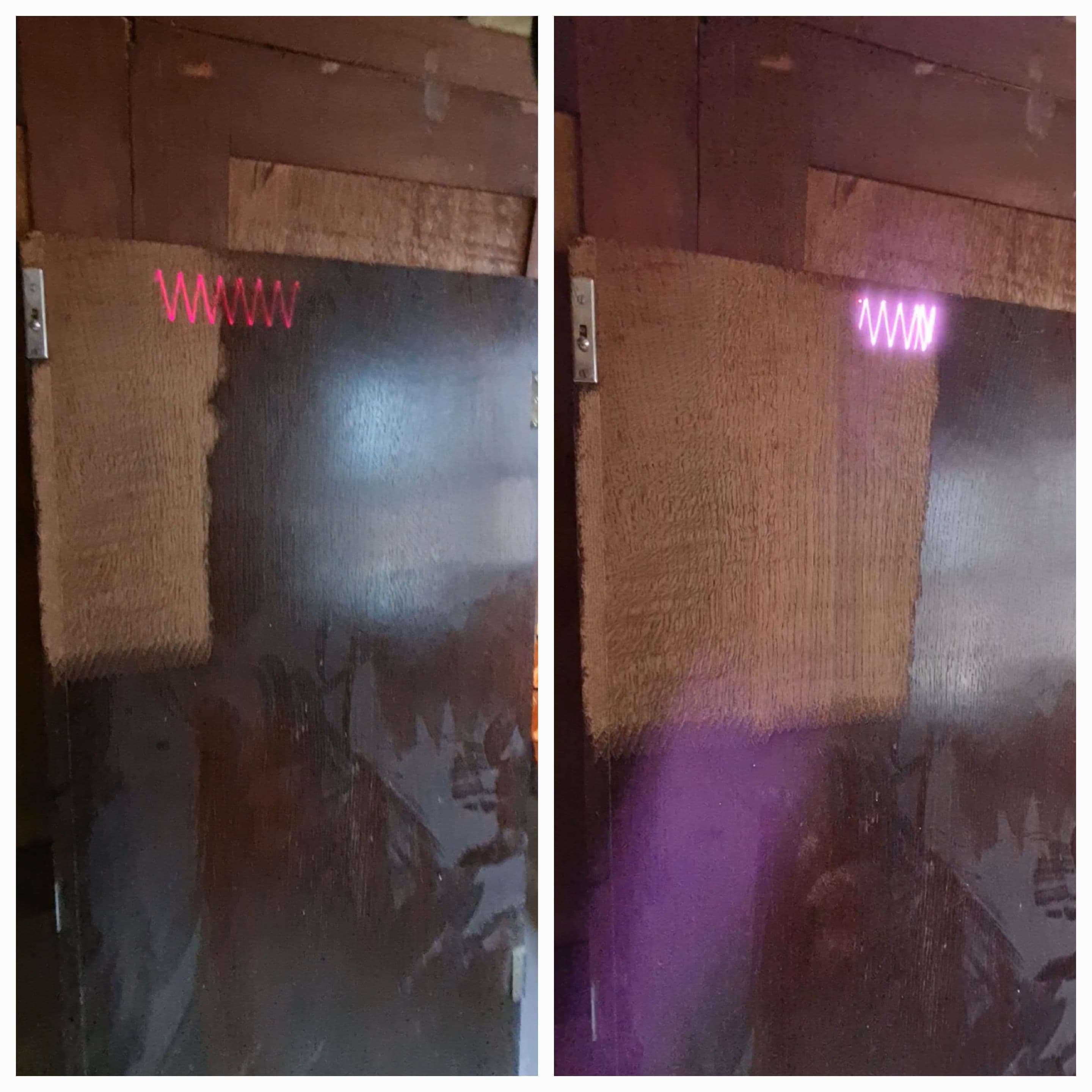 Stylised illustration showing a fouled boat hull and the same hull bright after laser cleaning